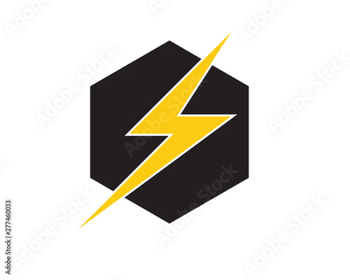 Lightning logo vector illustration