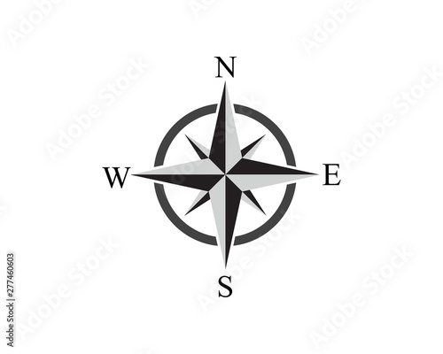 Photography Compass Logo Template vector icon illustration