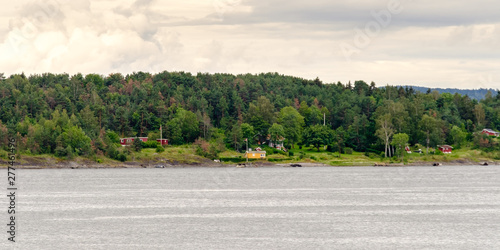 Photography Häuser an der Förde in Oslo, Norwegen, Skandinavien, Europa