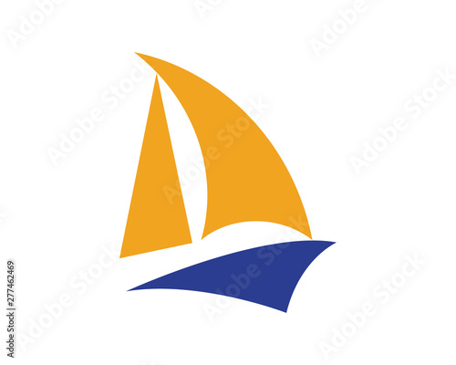 Ocean cruise liner ship silhouette simple linear