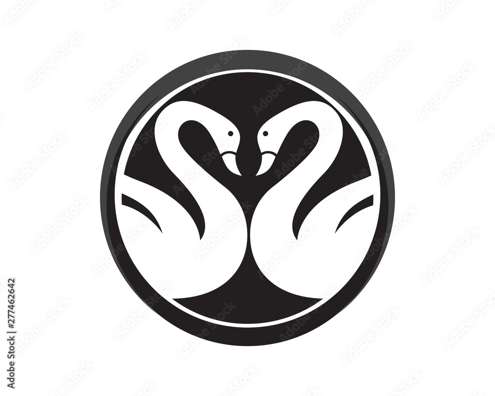 Swan logo Template design Swan logo Template design