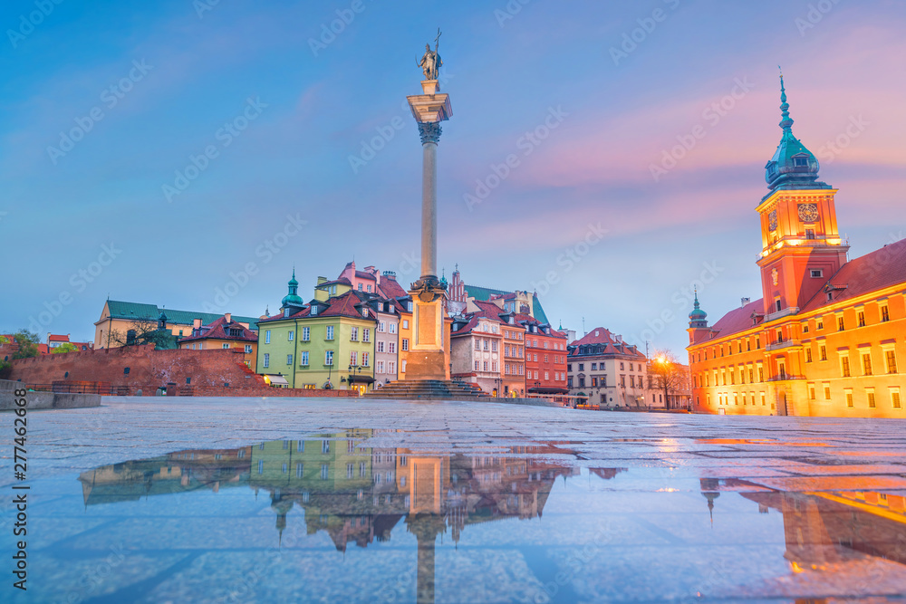 Obraz premium Old town in Warsaw, Poland