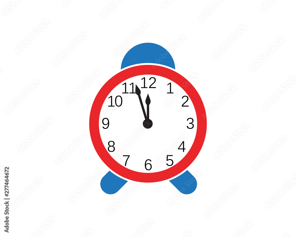 Clock ilustration icon Vector template Clock ilustration icon Vector template