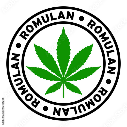 Round Romulan Marijuana Strain Clipart