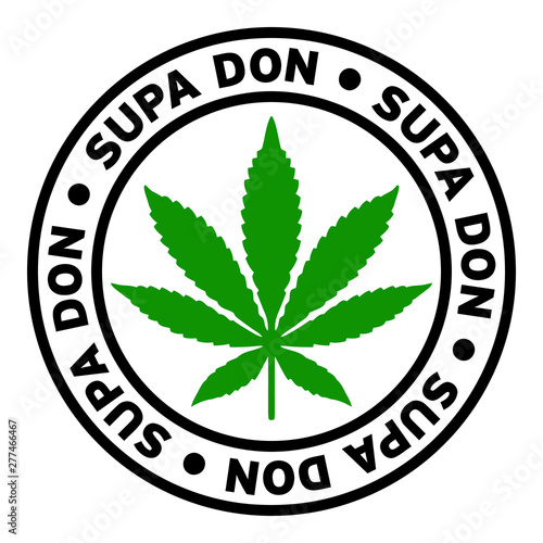 Round Supa Don Marijuana Strain Clipart