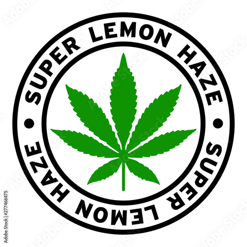 Round Super Lemon Haze Marijuana Strain Clipart
