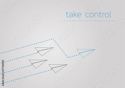 take control with a folded paper boat