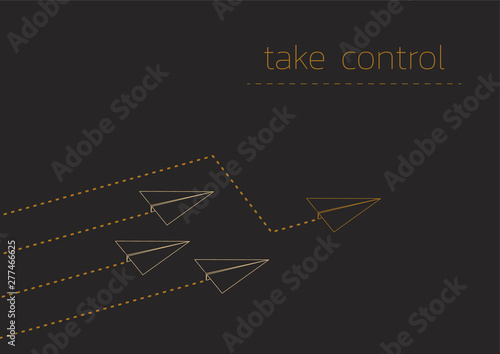 take control with a folded paper boat