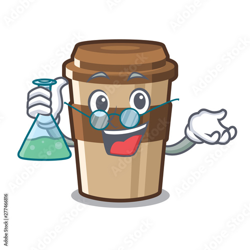 Professor espresso isolated with in the cartoon