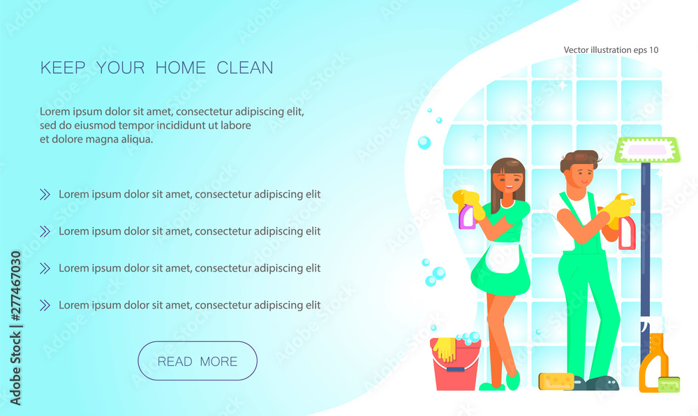 Keep your home clean web design Keep your home clean web design