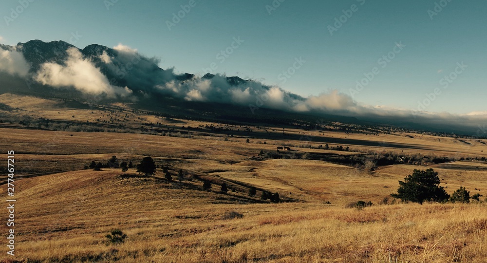 Obraz premium Smokey mountain winter colorado boulder
