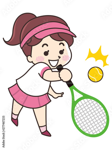 テニス選手の女性
