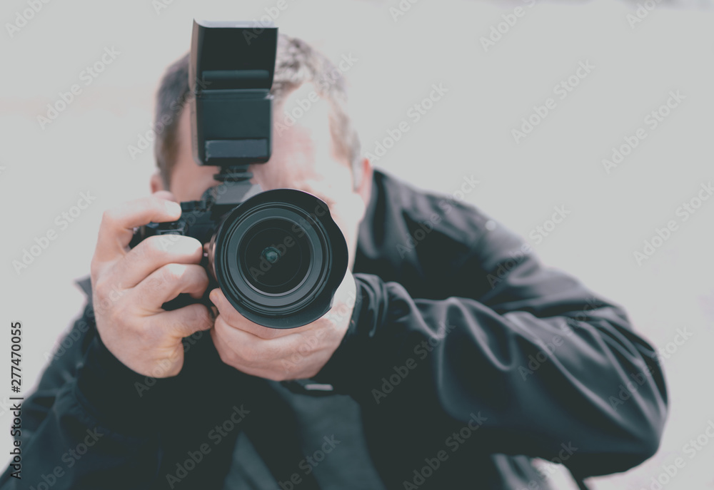 Portrait of a professional photographer Portrait of a professional photographer