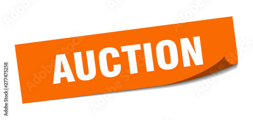 auction sticker. auction square isolated sign. auction