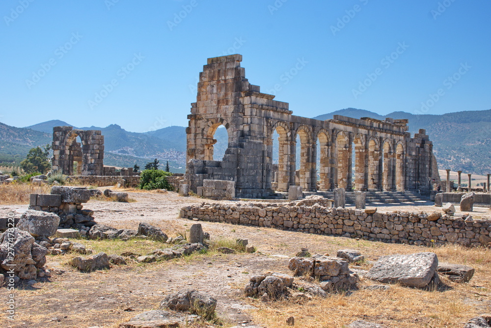 Roman ruins in Volubilis, Morocco