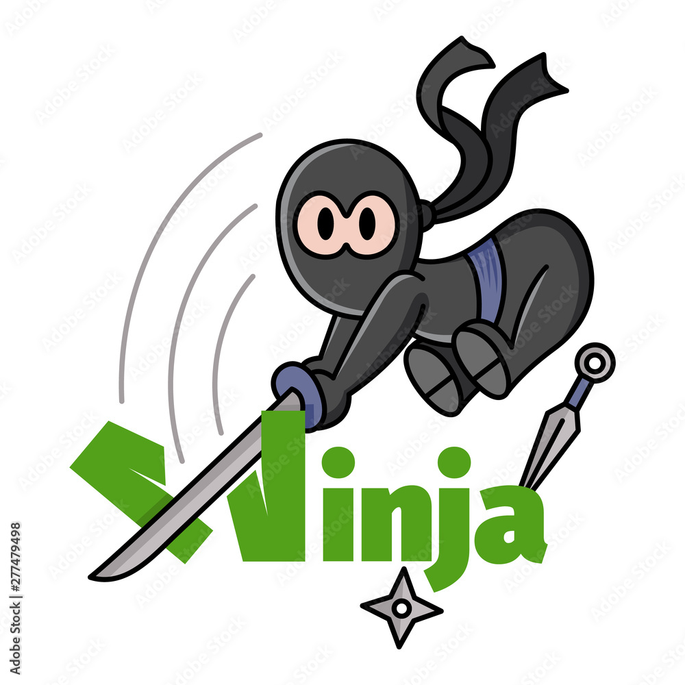 funny ninja cartoon