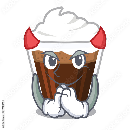 Devil Irish coffe above the mascot table