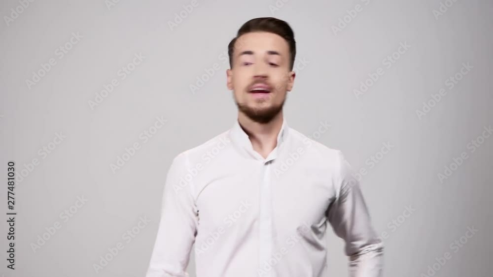 Yes man, young man gesturing yes. Motivation Yes man, young man gesturing yes. Motivation