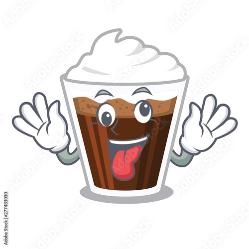 Crazy Irish coffe in the character shape