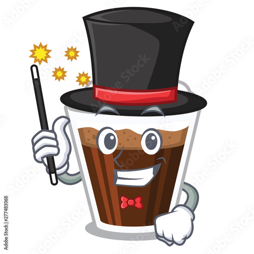Magician Irish coffe in the character shape