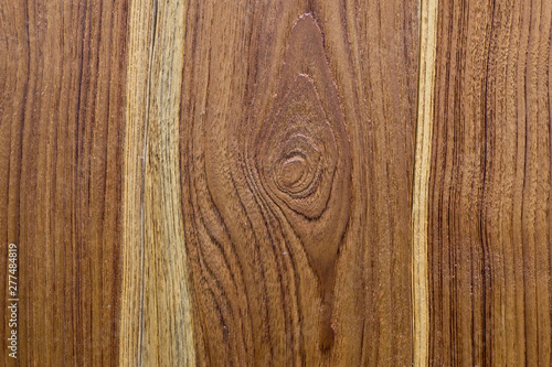 Texture of teak lumber background, made from teak tree.