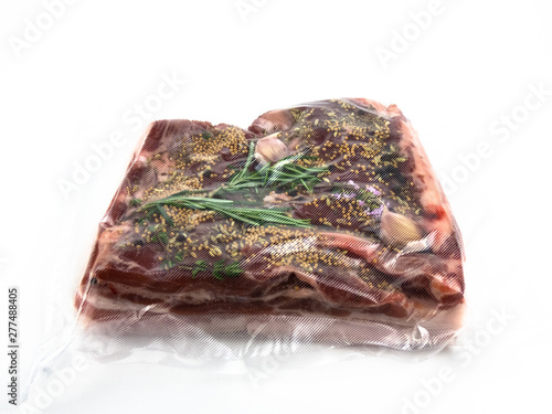 spiced pork belly prep for low temperature cooking