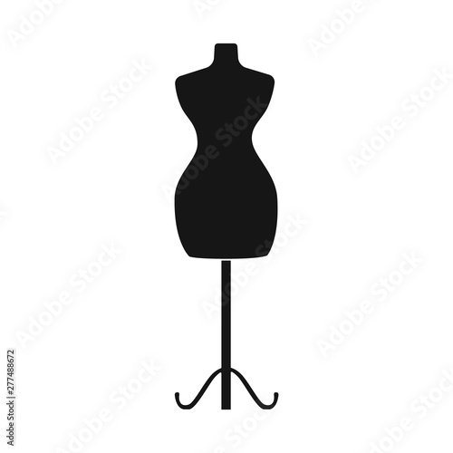 Isolated object of mannequin and tailor symbol. Collection of mannequin and manikin stock symbol for web.