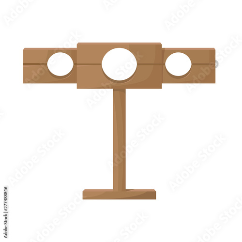 Isolated object of guillotine and torture icon. Set of guillotine and punishment vector icon for stock.