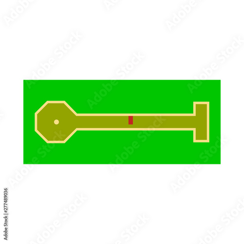 Vector design of golf and mini icon. Set of golf and club vector icon for stock.