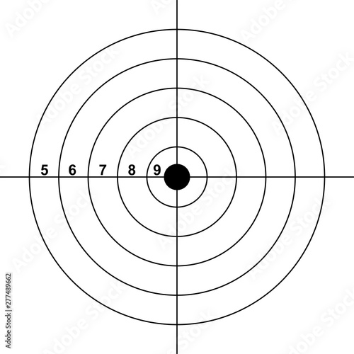 Vetor do Stock: blank gun target paper shooting target blank
