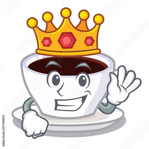 King character latte macchiato in the fridge