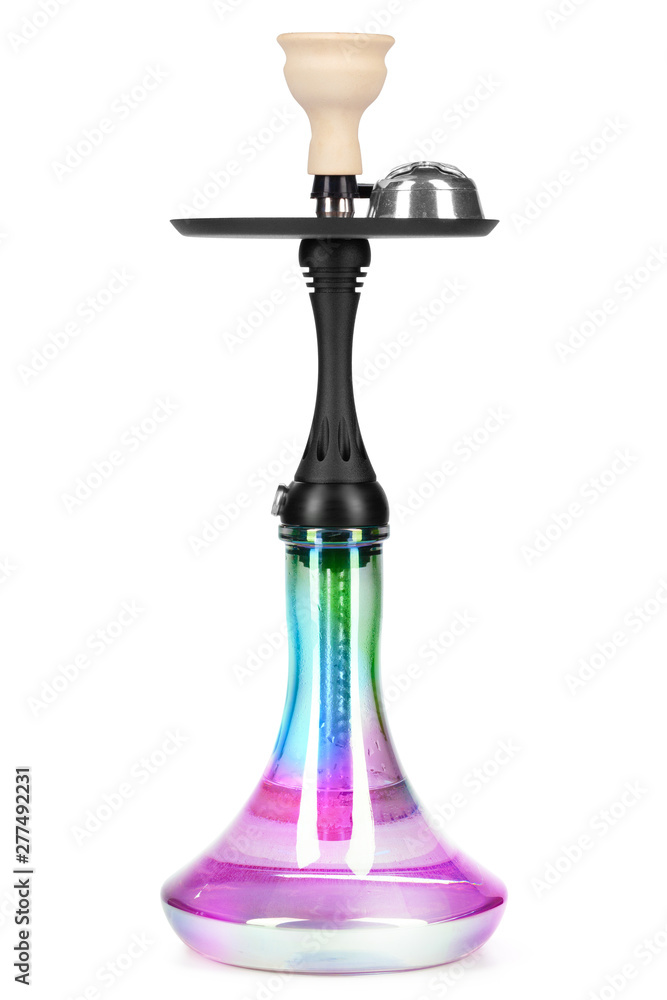 Modern hookah isolated on white background. Modern hookah isolated on white background.