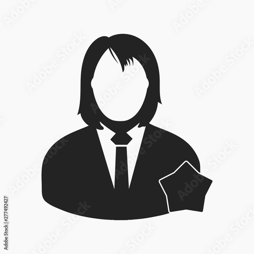 Valued customer icon. Flat style vector EPS.