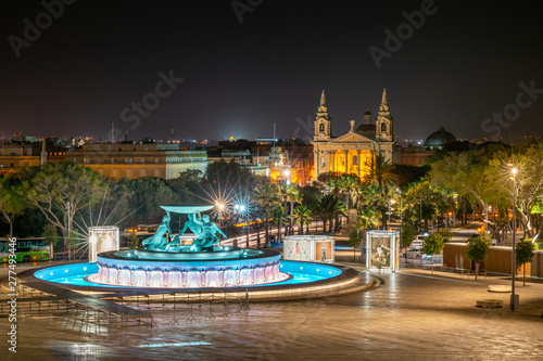 Valletta, The Triton fountain - Malta