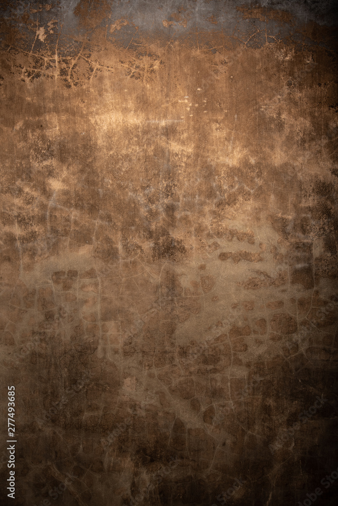 Naklejka premium Ciemne brązowe tło tekstura betonu ściana rdza grunge rusty