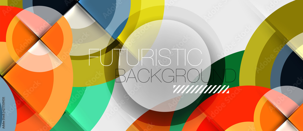 Geometric design abstract background - circles Geometric design abstract background - circles