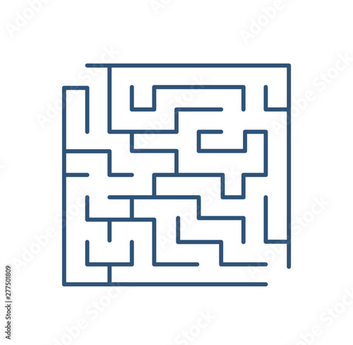 Maze or labyrinth isolated on white background