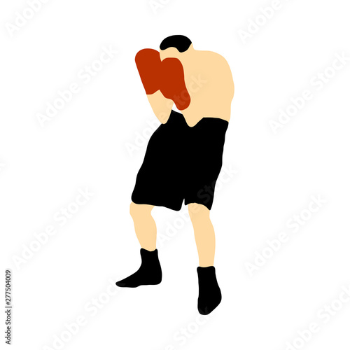 Boxing  silhouette