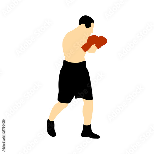 Boxing  silhouette