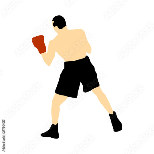 Boxing  silhouette
