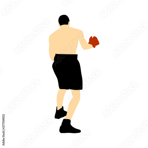 Boxing  silhouette