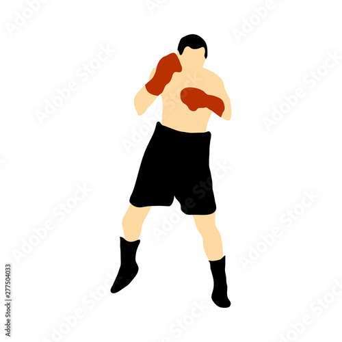 Boxing  silhouette