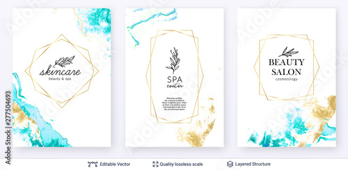 Beauty SPA care salon cosmetologist logo design.
