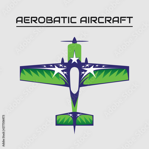 vector illustration of aerobatic aircraft mx2 plane