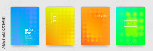Background, abstract geometric texture design. Vector trend halftone color gradient pattern background