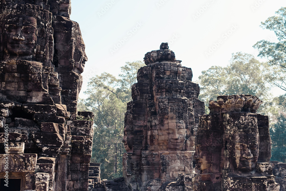 Obraz premium Bayon temple in Angkor Thom, Siemreap, Cambodia