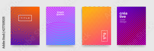 Backgrounds and patterns, abstract geometric texture line and wave shape. Vector color gradient pattern background, trend graphic design