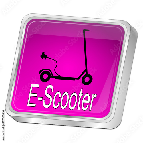 E-Scooter Button - 3D illustration