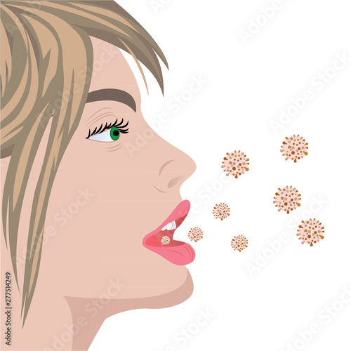 Viruses infection flu bacterial overgrowth