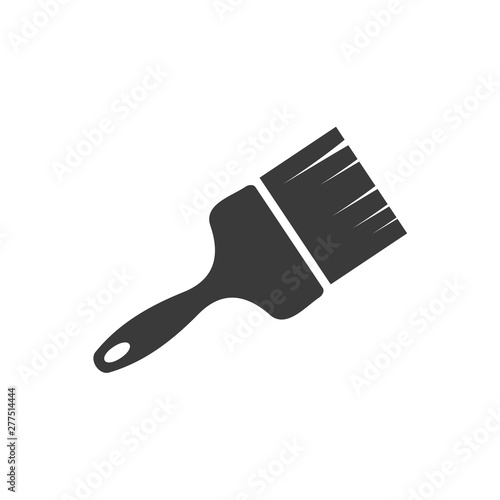 Paint brush icon template black color editable. Paint brush symbol vector sign isolated on white background. Simple logo vector illustration for graphic and web design.